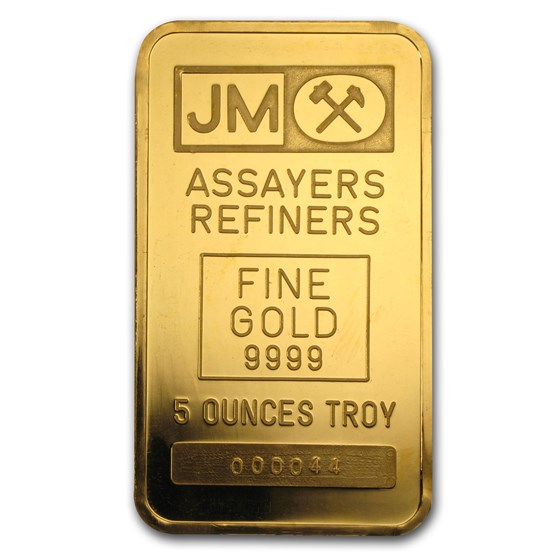 5 oz Gold Bar - Johnson Matthey (TD Bank) 5 oz Gold Bar - Johnson Matthey (TD Bank)
