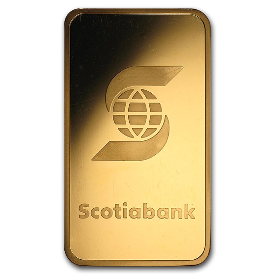 Buy 5 oz Gold Bar Scotiabank APMEX