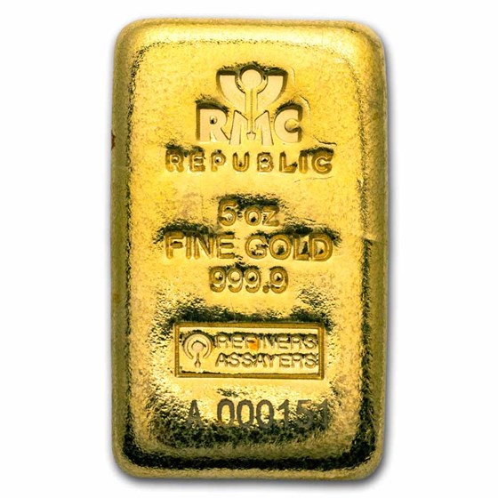5 oz Gold Bar - Secondary Market 5 oz Gold Bar - Secondary Market