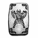 5 oz Hand Poured Silver Bar - Viking Warrior: Double Axe