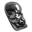 5 oz Hand Poured Silver Skull