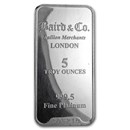 5 oz Platinum Bar - Secondary Market