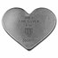 5 oz Premium Heart Shaped Cast Silver Bar - Germania 2024 Chicago