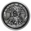 5 oz Silver Antique Round - Hobo Nickel Knight, Death & The Devil