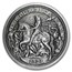 5 oz Silver Antique Round - Hobo Nickel Knight, Death & The Devil