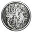 5 oz Silver Antique Round - Mucha Series (JOB)
