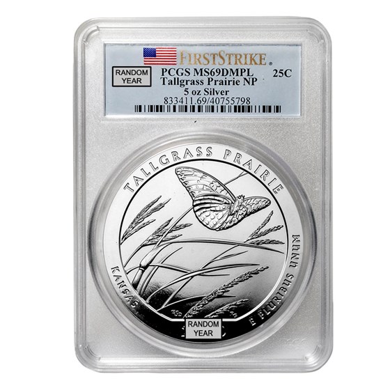 5 oz Silver ATB MS-69 DMPL PCGS FirstStrike® (Random) 5 oz Silver ATB MS-69 DMPL PCGS FirstStrike® (Random)