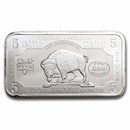 5 oz Silver Bar - 1901 $10 Bison Note