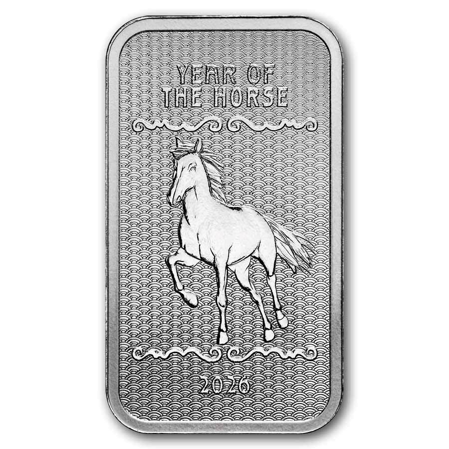 Buy 2026 5 oz Silver Year of the Horse (Series 2) Bar APMEX