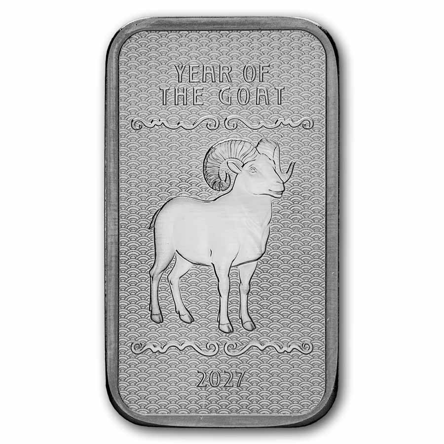 5 oz Silver Bar - 2027 APMEX Year of the Goat (Series 2)