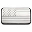 5 oz Silver Bar - American Flag Design (Eagle Back)