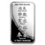 5 oz Silver Bar - APMEX (2019 Year of the Pig)