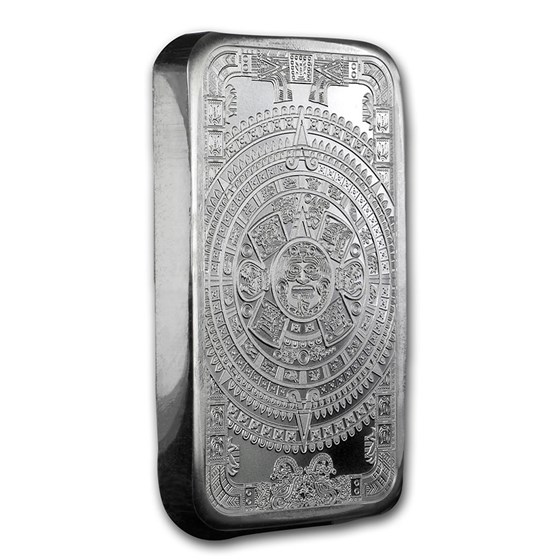 5 Oz Silver Aztec Calendar Bar