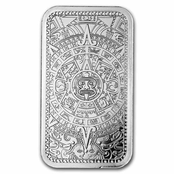 5 oz Silver Bar - Aztec 5 oz Silver Bar - Aztec