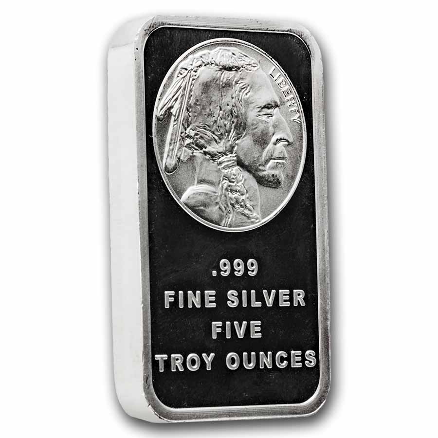 Buy 5 oz Silver Bar - Buffalo | APMEX