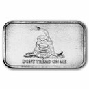 5 oz Silver Bar - Gadsden Flag (Don't Tread On Me)