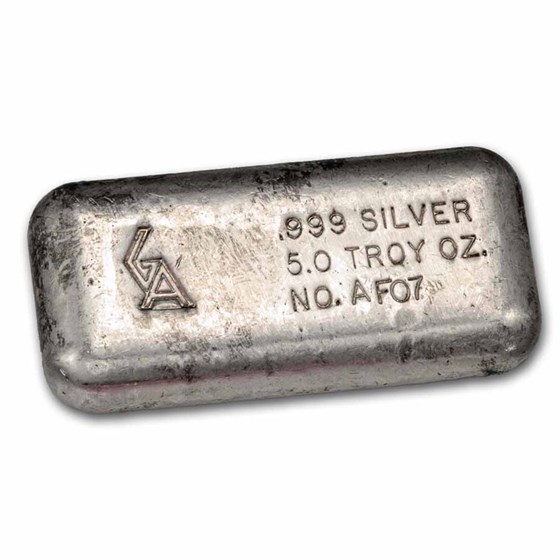5 oz Silver Bar - Golden Analytical