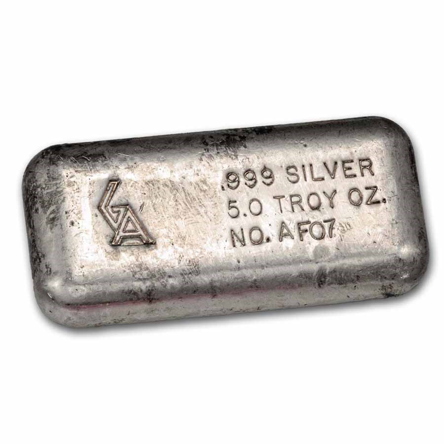 5 oz Silver Bar - Golden Analytical