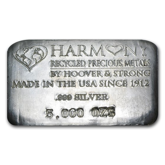 5 oz Silver Bar - Hoover & Strong 5 oz Silver Bar - Hoover & Strong