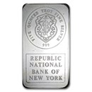 5 oz Silver Bar - Johnson Matthey (Republic National Bank of NY)