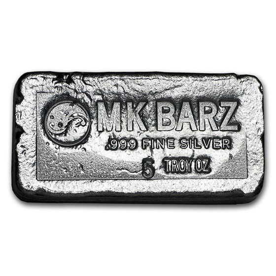 5 oz Silver Bar - MK Barz & Bullion 5 oz Silver Bar - MK Barz & Bullion