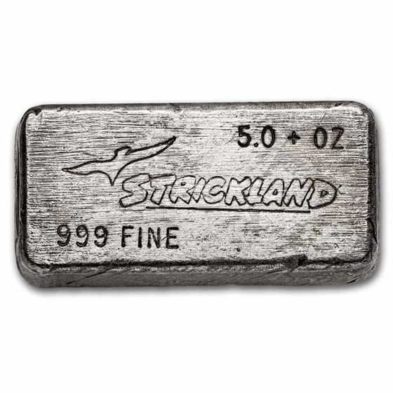 5 oz Silver Bar - Strickland 5 oz Silver Bar - Strickland