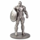 5 oz Silver Captain America Miniature Statue