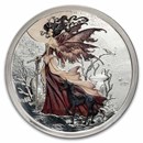 5 oz Silver Proof Colorized Amy Brown Round - Red Queen