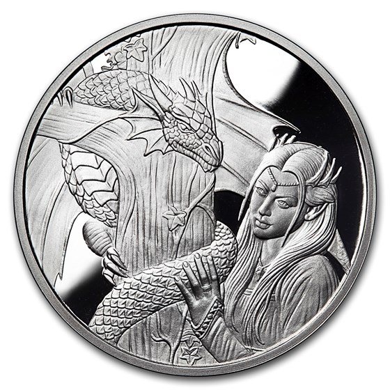 5 oz Silver Proof Round - Anne Stokes Dragons: Kindred Spirits #2 5 oz Silver Proof Round - Anne Stokes Dragons: Kindred Spirits #2