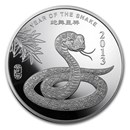 5 oz Silver Round - APMEX (2013 Year of the Snake)