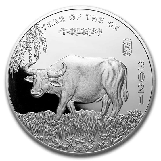 5 oz Silver Round - APMEX (2021 Year of the Ox) 5 oz Silver Round - APMEX (2021 Year of the Ox)
