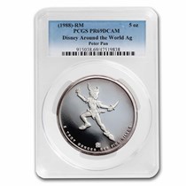 Disney Around the World 銀貨　即購入ＯＫ Buy 5 oz Silver Round - Disney/Around the World Peter Pan PR-69