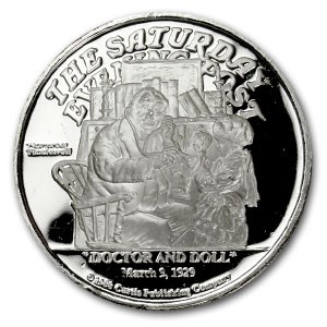 5 oz Silver Round - Doctor And Doll 5 oz Silver Round - Doctor And Doll