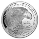 5 oz Silver Round - Eagle (Strength, Freedom, & Pride)