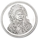 5 oz Silver Round - Running Antelope (The Silver Chief)