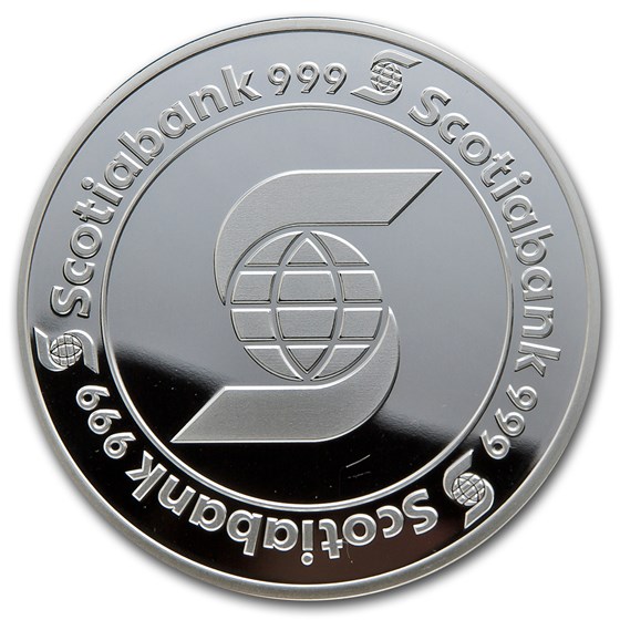 5 oz Silver Round - Scotiabank (w/Capsule)