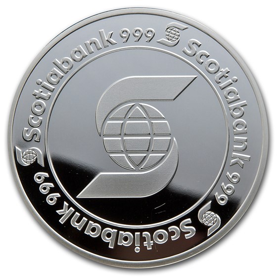 5 oz Silver Round - Scotiabank (w/Capsule) 5 oz Silver Round - Scotiabank (w/Capsule)