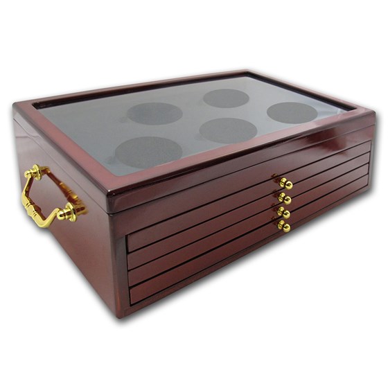 Buy 5Tier Custom Wood Display Box for 25 Coin ATB Set APMEX
