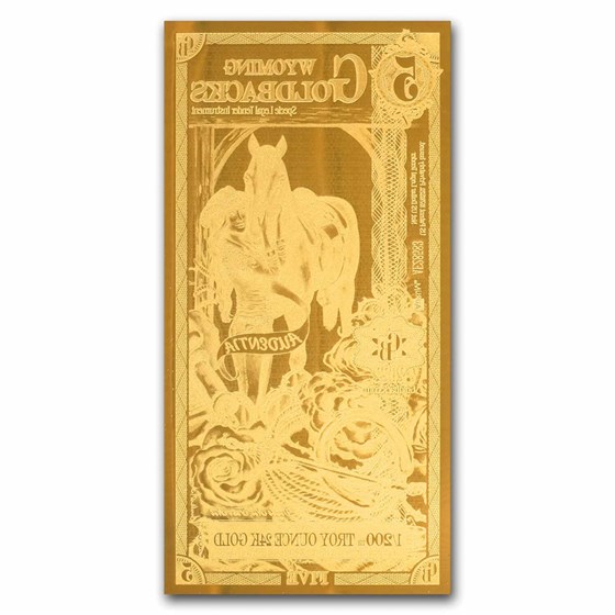 5 Nevada Goldback – 24k Aurum Gold Foil Note 5 Nevada Goldback – 24k Aurum Gold Foil Note
