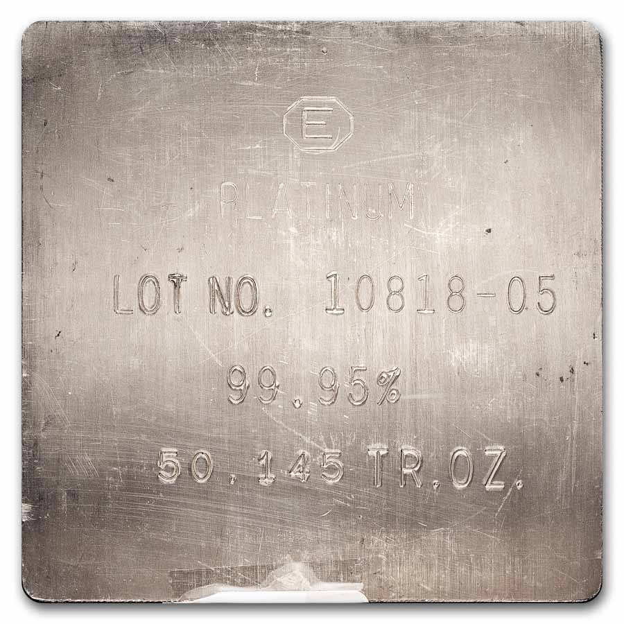 50.145 oz Platinum Bar - Engelhard