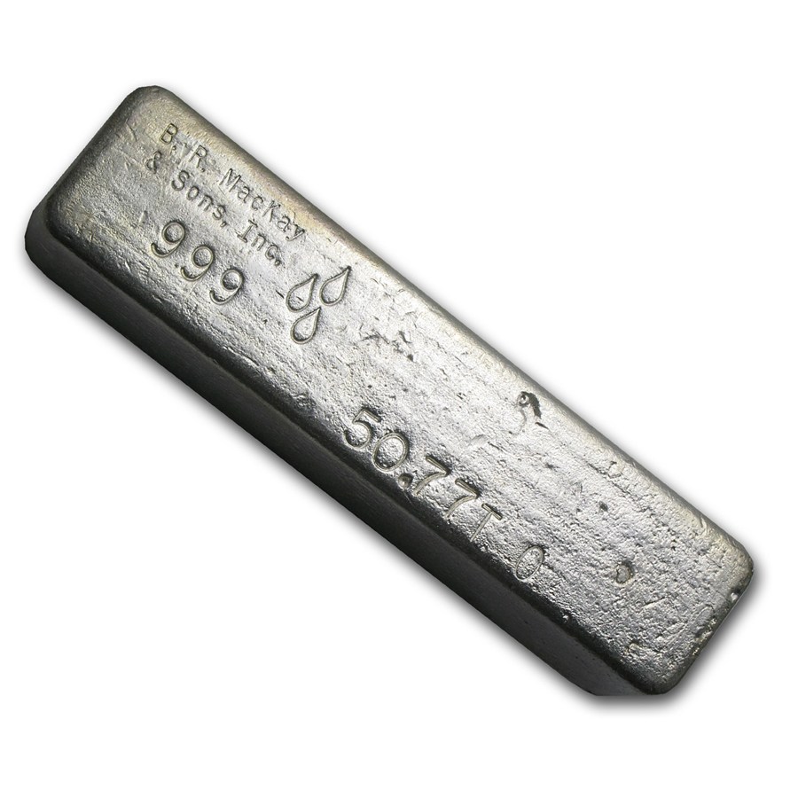 Buy 50.77 oz Silver Bar - B. R. MacKay & Sons | APMEX
