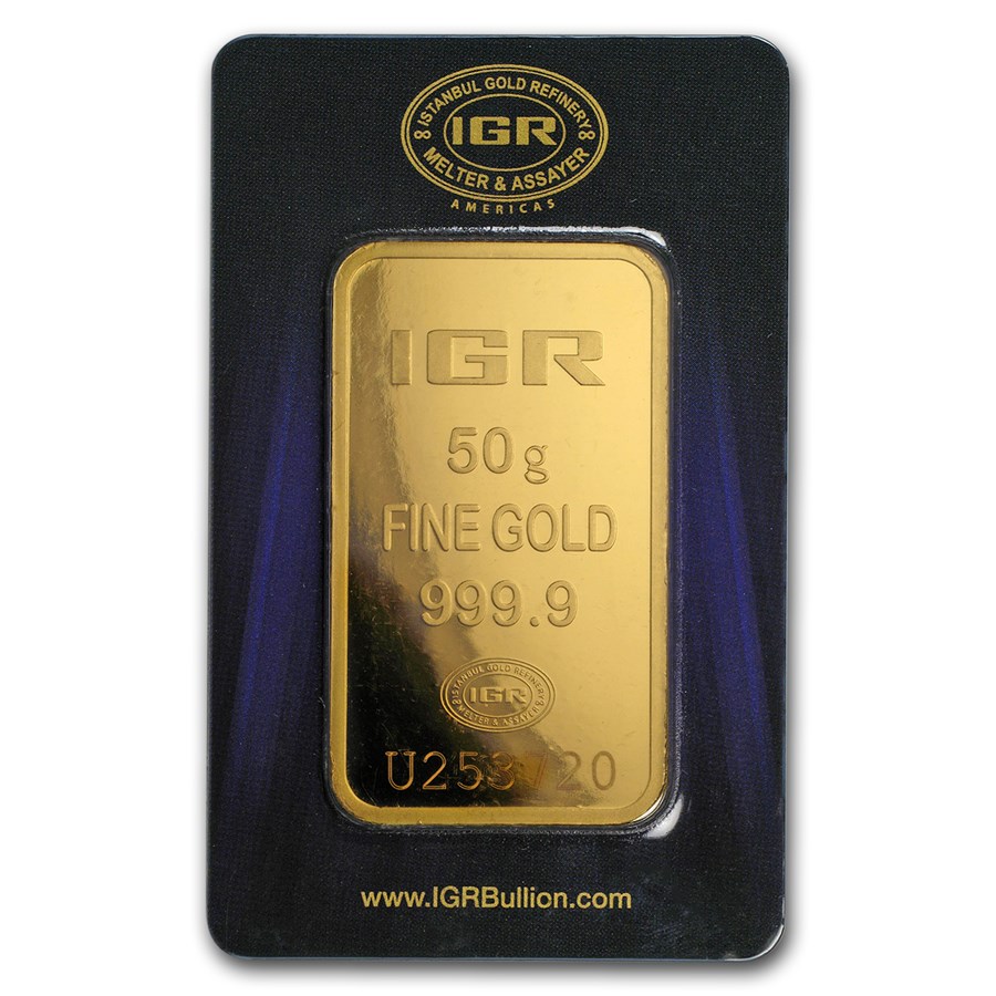 50 gram Gold Bar - Istanbul Gold Refinery (In Assay)