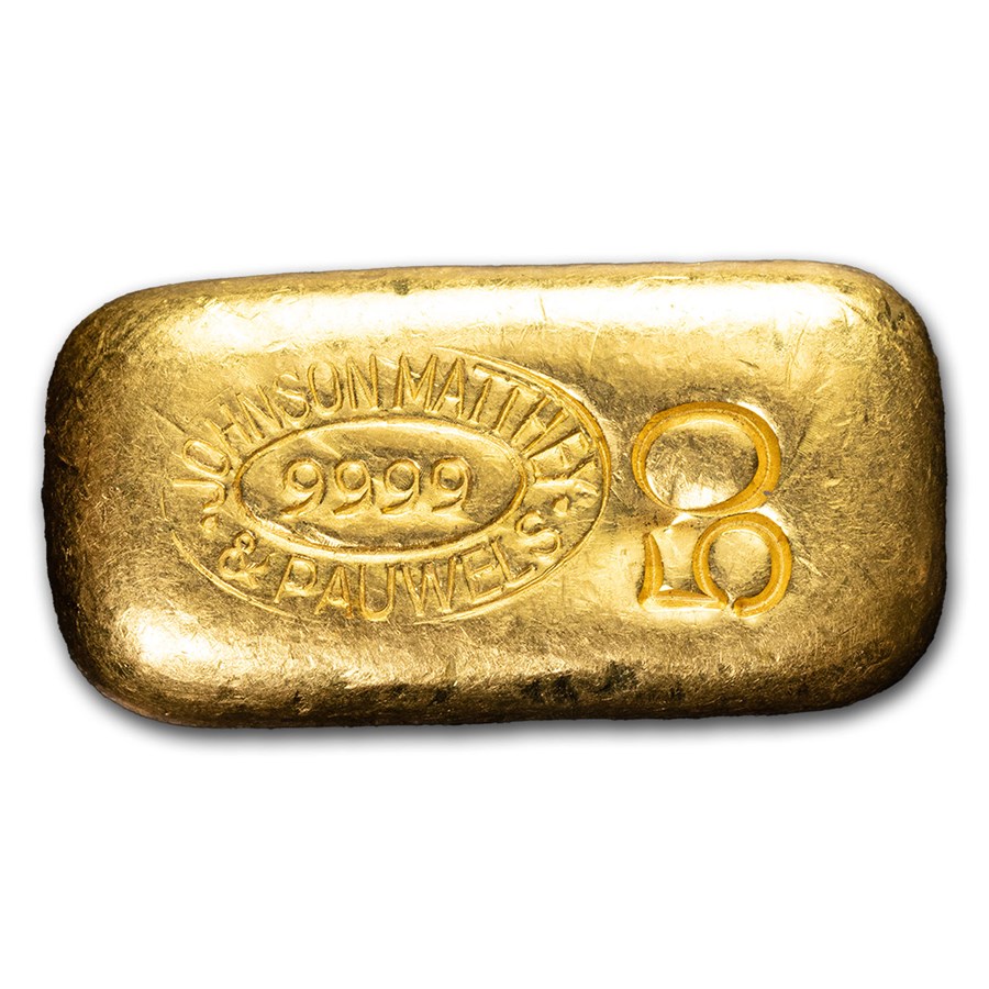 50 gram Gold Bar - Johnson Matthey-Pauwels (Poured)
