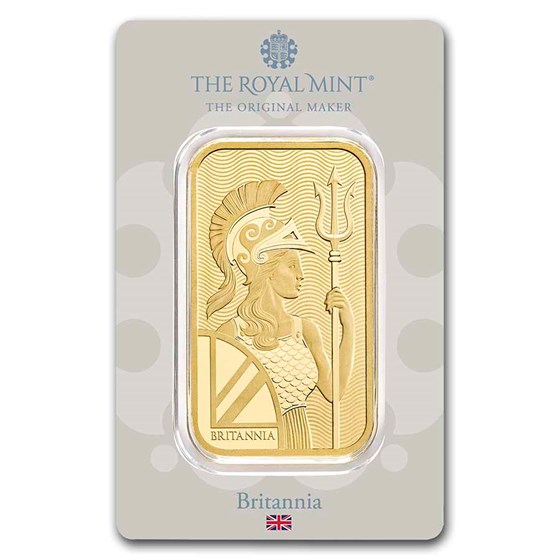 50 gram Gold Bar - The Royal Mint Britannia 50 gram Gold Bar - The Royal Mint Britannia