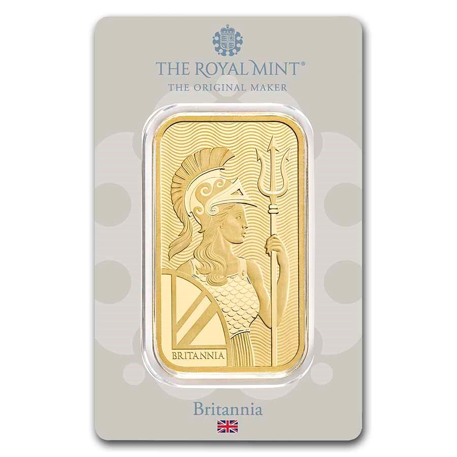50 gram Gold Bar - The Royal Mint Britannia