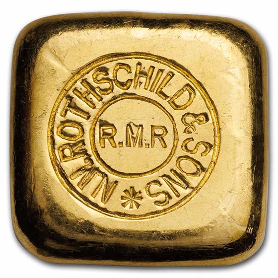 50 Gram Gold Square Vintage - Rothschild (1.607 oz) 50 Gram Gold Square Vintage - Rothschild (1.607 oz)