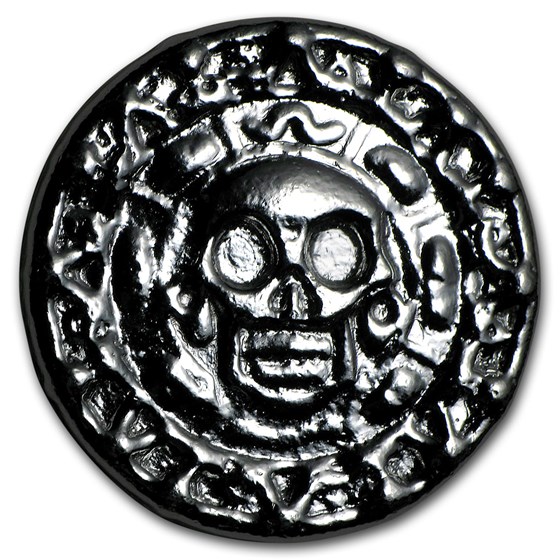 50 gram Hand Poured Silver Round - Plata Muerta 50 gram Hand Poured Silver Round - Plata Muerta