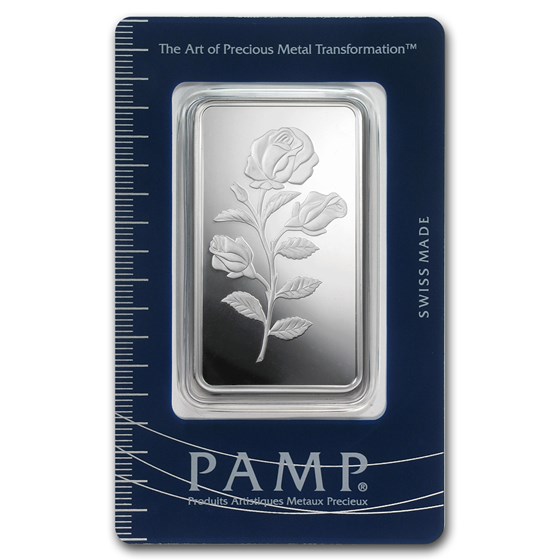 50 gram Silver Bar - PAMP Suisse (Rosa, In Assay) 50 gram Silver Bar - PAMP Suisse (Rosa, In Assay)