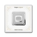 50 gram Silver Square - Geiger Edelmetalle (Encapsulated w/Assay)