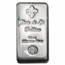 50 oz Cast-Poured Silver Bar - Fleur De Lis Bullion